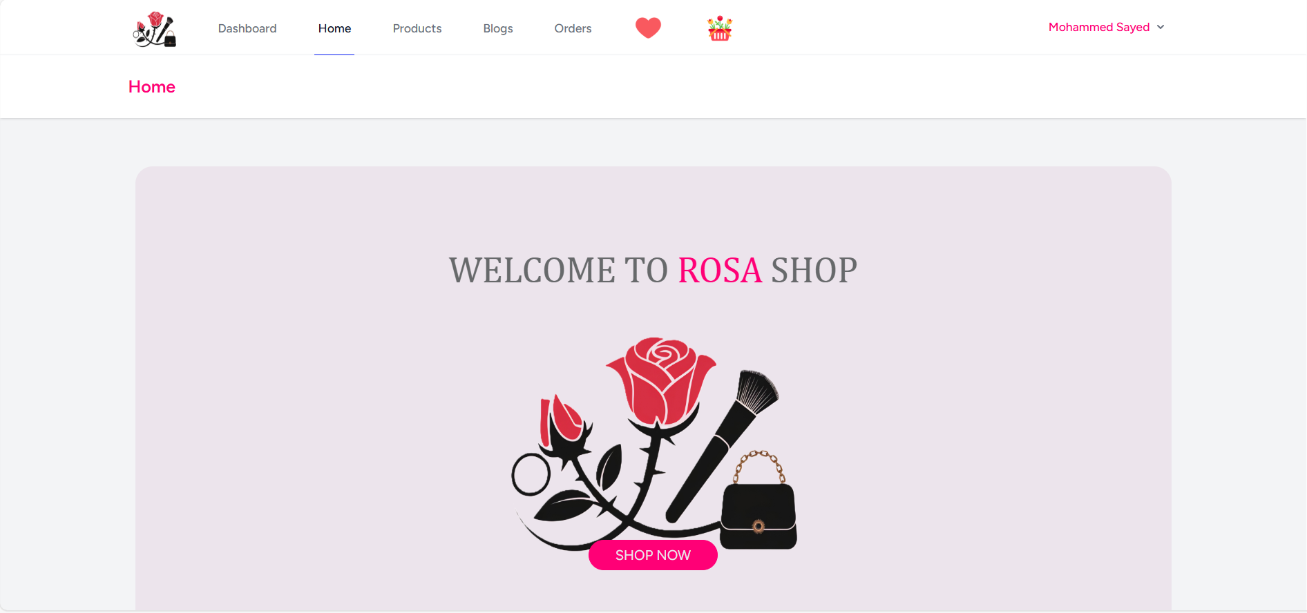 ROSA SHOP E-Commerce Platform